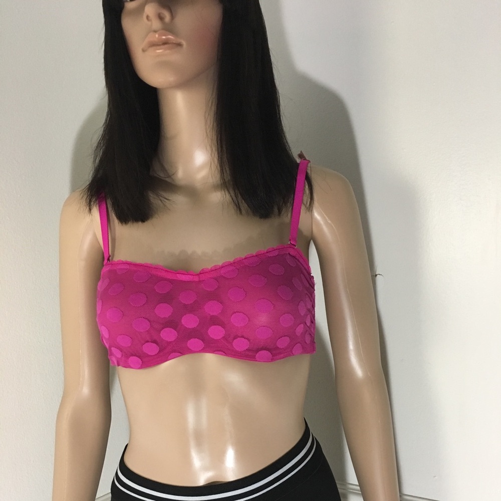 Pink Polka Dot Bra